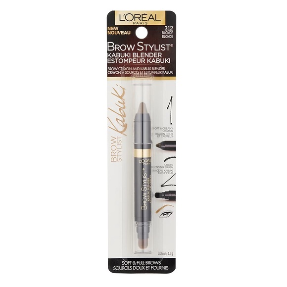 🆕 NIB L’Oréal Brow Stylist Kabuki Blender - 312 Blonde - Picture 2 of 8